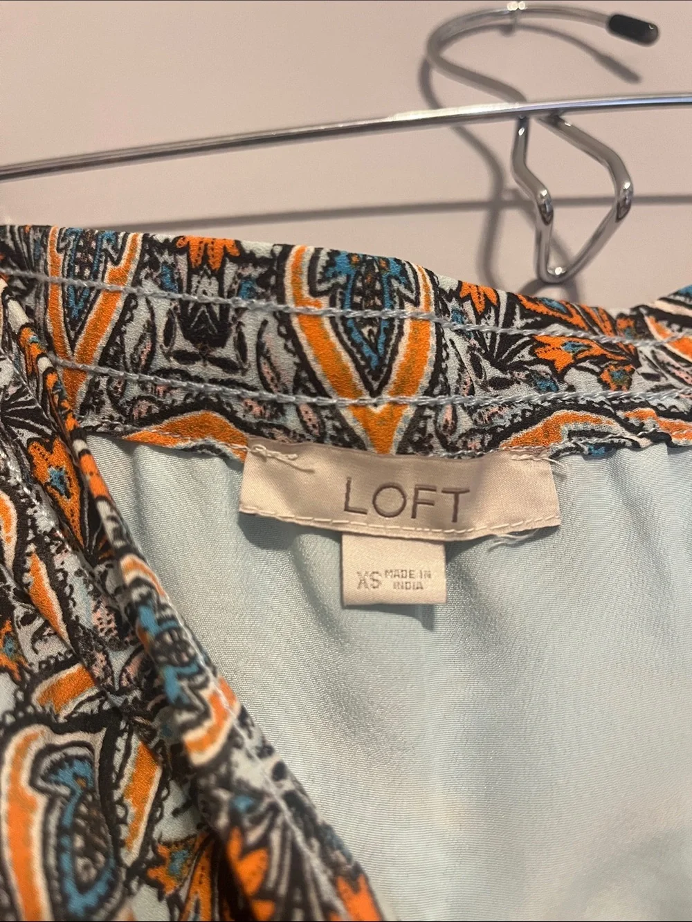 LOFT Paisley Boho Skirt XS